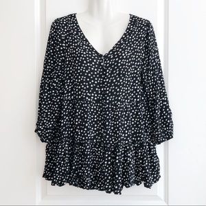 Maeve Anthropologie Patterned Flowy Top